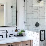 A Classic White Subway Tile Bathroom Designed By Our Teenage Son .