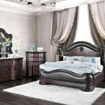 CM7859-5pc 5 pc Arcturus collection brown cherry finish wood .
