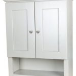 Amazing Deals on White Shaker Bathroom Wall Cabinet with 2 shelv