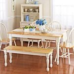 Amazon.com - White Dining Room Set with Bench. This Country Style .