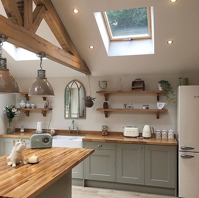 Country Kitchen Designs Made Easy with  natural Wood