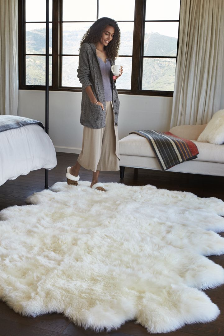 Sheepkin rugs for someone who enjoys sophistication and comfort