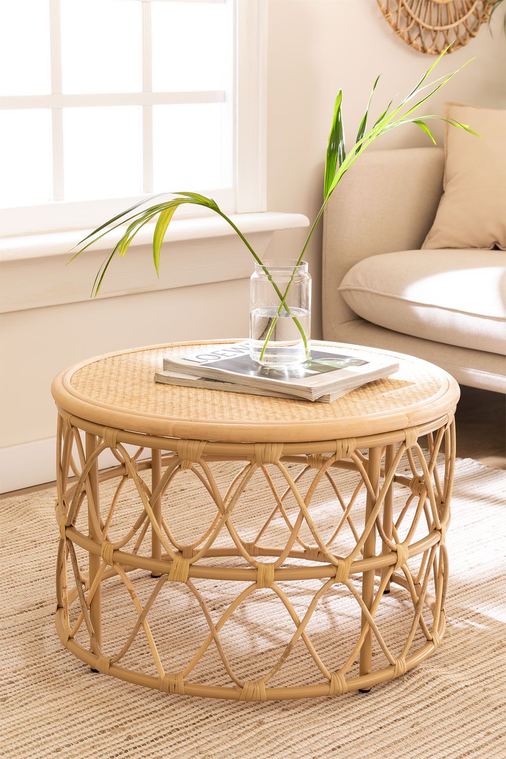 Rattan Coffee Table for Adding Texture to  Your Home