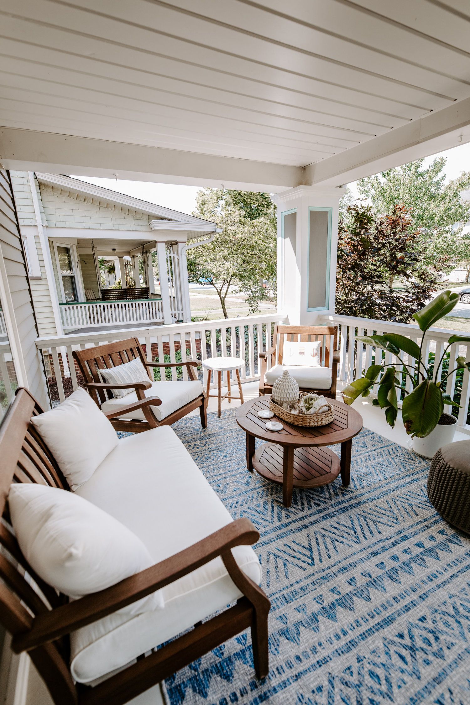 Enjoy living outdoors with comfort from porch furniture