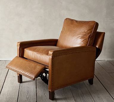 Leather Recliner Chair for Added Comfort  in the Living Room