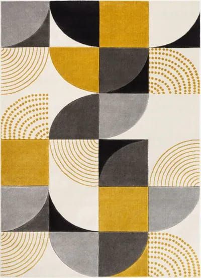 Geometric Rugs Create the Right Interior  of a Modern Room