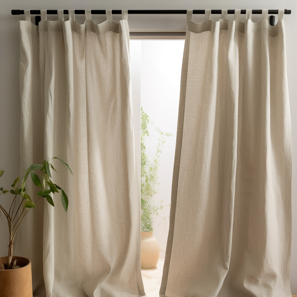 Tab Top Curtains for a Brighter Interior