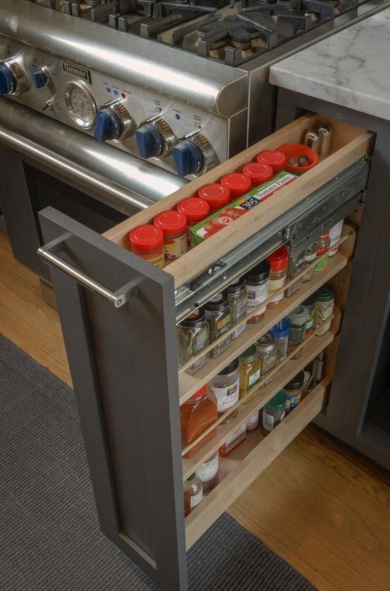 Kitchen Drawers Offer Well-Organized  Storage