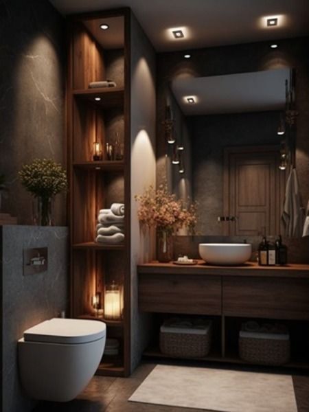 Smart Design Small Bathroom Cabinet