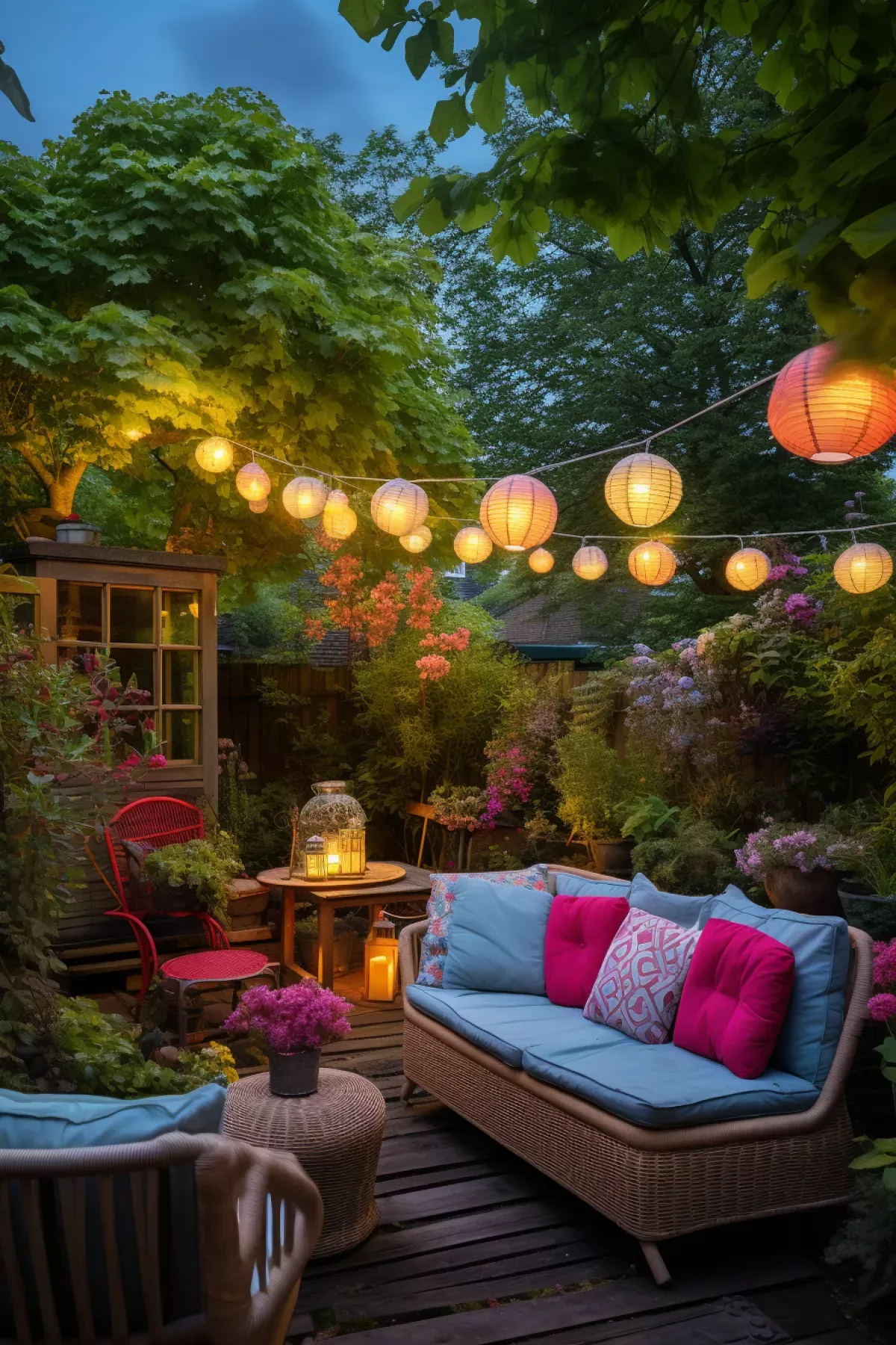 Decking lights to add glow to your evenings
