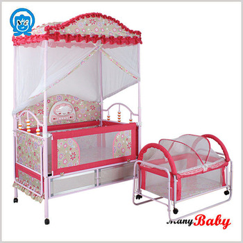 2015 china deluxe baby cot bed,newest metal baby bed,baby cribs,kids OXBZUBS