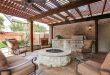 4 tags transitional porch with covered patio, gate, fire pit, raised beds, YNIHUEE
