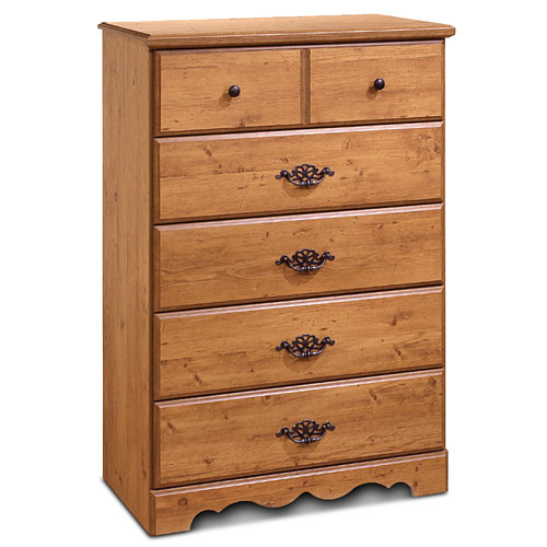 5 drawer dresser south shore prairie 5-drawer dresser, pine EOJBSVJ