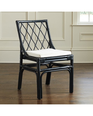 ballard designs vivian rattan dining chairs - set of 2 navy PYTIRKO