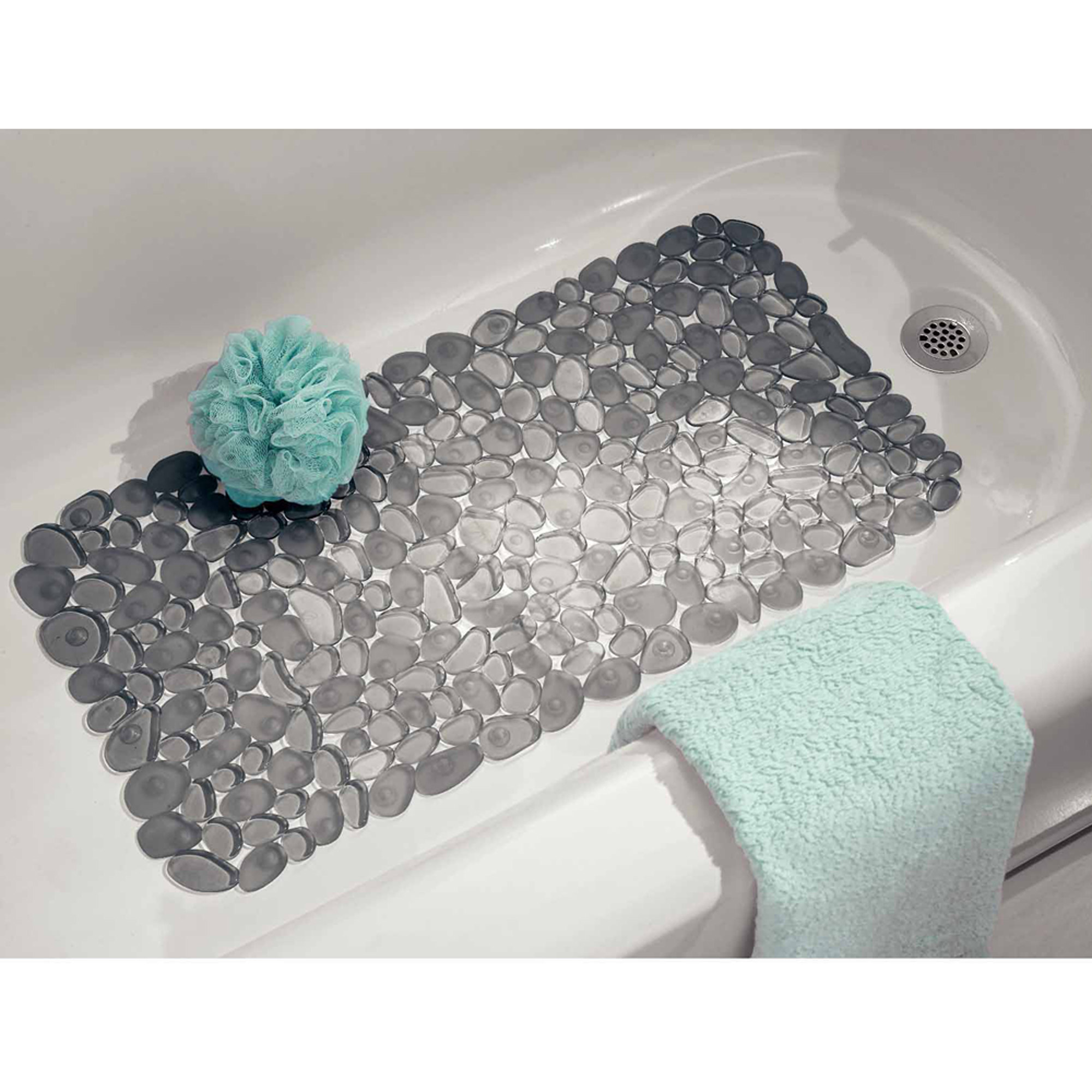 bathroom mat interdesign pebblz bath mat - walmart.com PTCVXSN