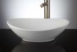bathroom sinks crafted of porcelain, this beautifully glossy sink has an oval shape and UURIVWS