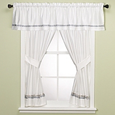 bathroom window curtains image of croscill® spa tile bathroom 45-inch window curtain panel pair WMNXVWJ