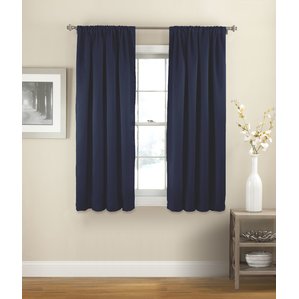 bedroom curtains evangelina solid room darkening thermal rod pocket single curtain panel GJMFYAK