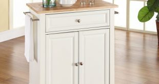 bexton kitchen cart with wood top HCBJCQY