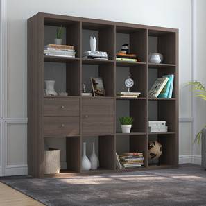 bookshelf design boeberg bookshelf (dark walnut finish, 4 x 4 configuration, 1 cabinet, 1 FJWZBIE