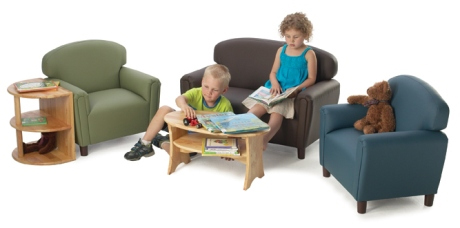 brand new world enviro-child upholstery toddler sofa: sage SJYSLSM