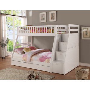 bunk beds pierre twin over full bunk bed with storage YSSKZUE