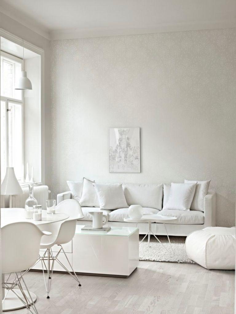 charming all white living room RQWMABE