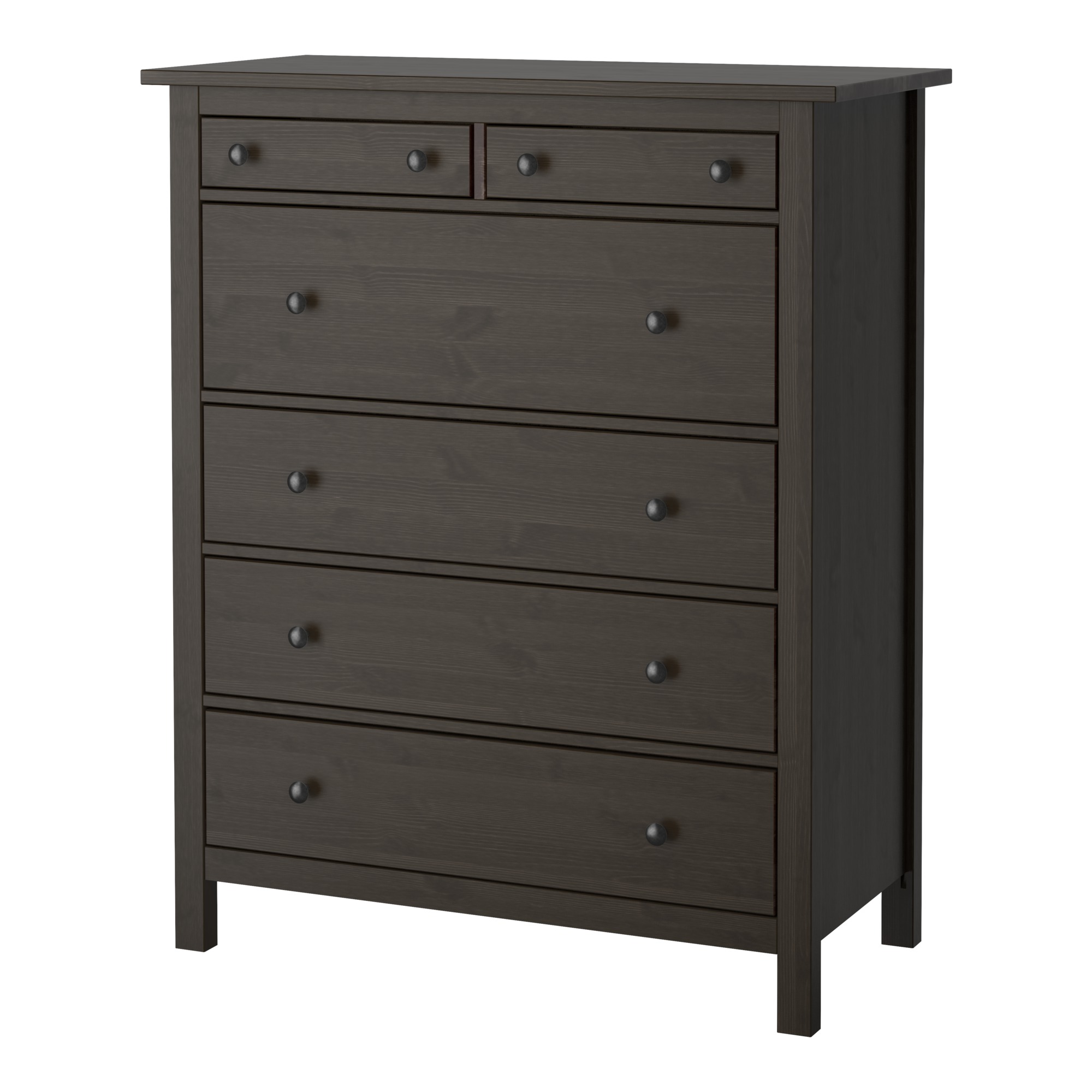 chest of drawers hemnes 6-drawer chest - black-brown - ikea PWIHQCR