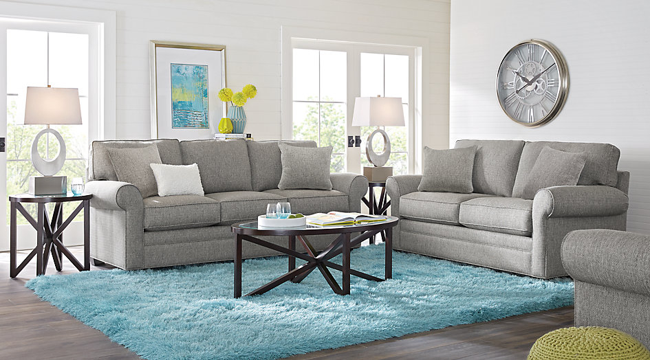 cindy crawford home bellingham gray 2 pc living room - living room sets HNZEKSU