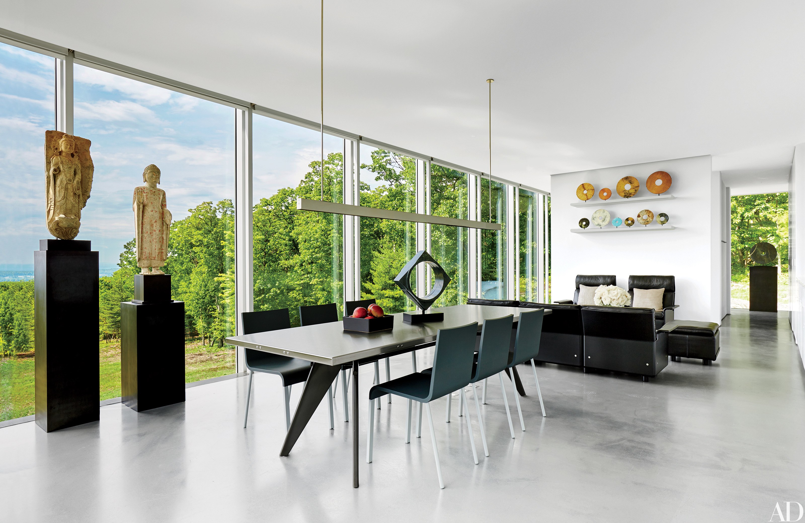 contemporary interior design: 13 striking and sleek rooms photos |  architectural digest KIGLZLV