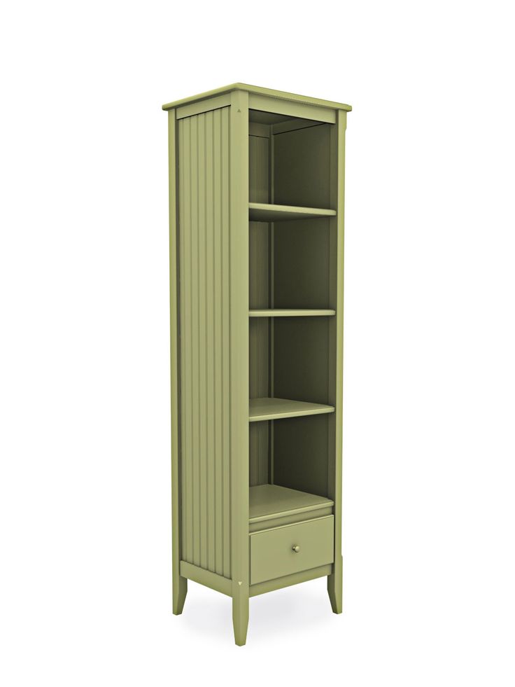 cottage tall narrow bookcase with drawer | cottage home® HCMBRPB
