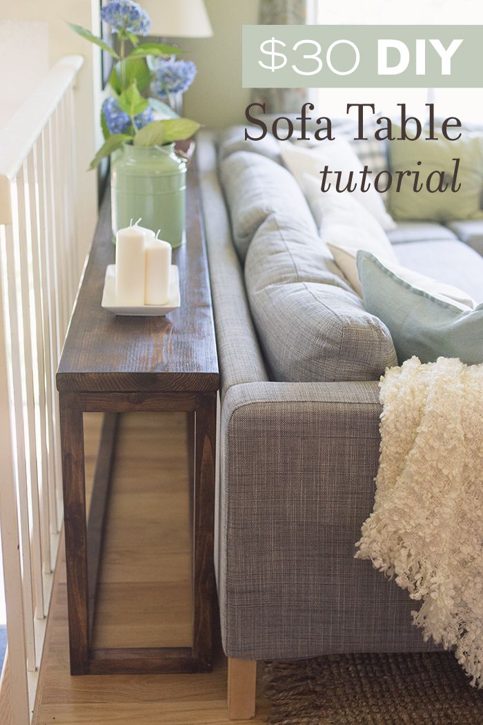 couch table $30 diy sofa/console table tutorial TITVPUS