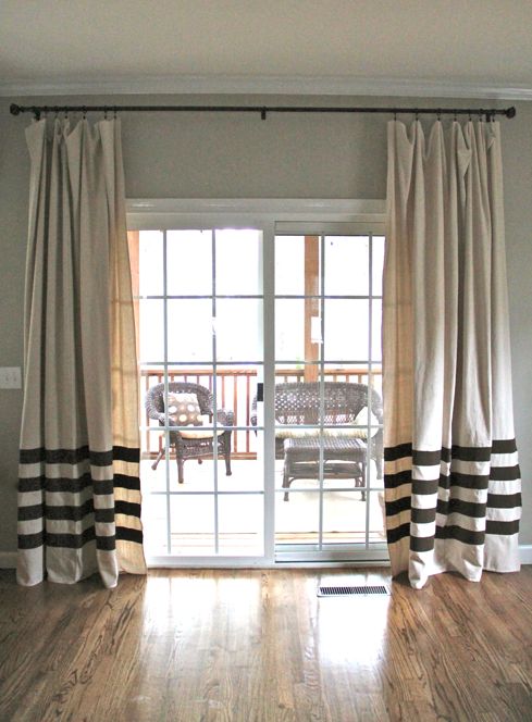 curtains for sliding glass doors 12 projects for fabulous diy drapes u0026 curtains UACWFEJ