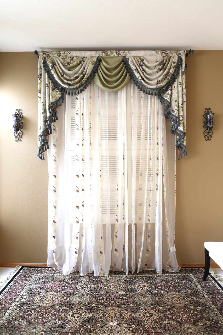curtains with valance picture of appalachian spring - classic overlapping swag valance curtains FSXGPPG