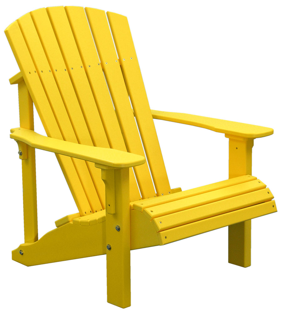 deck chairs deluxe-adirondack-chair-yellow COJHALY