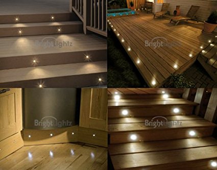 decking lights set of 10 waterproof led warm white deck lights / decking / plinth DKAJQLV