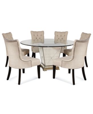 dining table and chairs marais dining room furniture, 7 piece set (60 UHLLDFN