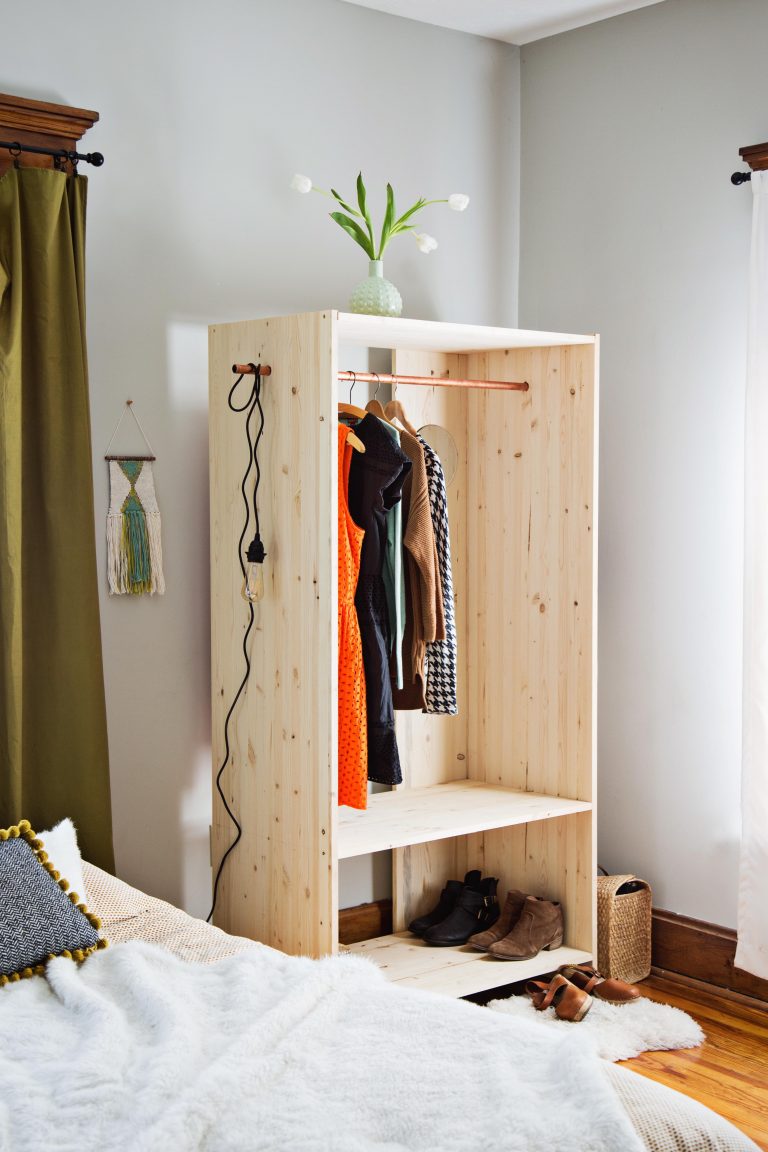 DIY Wardrobe Easy to Make and Practical to Use goodworksfurniture