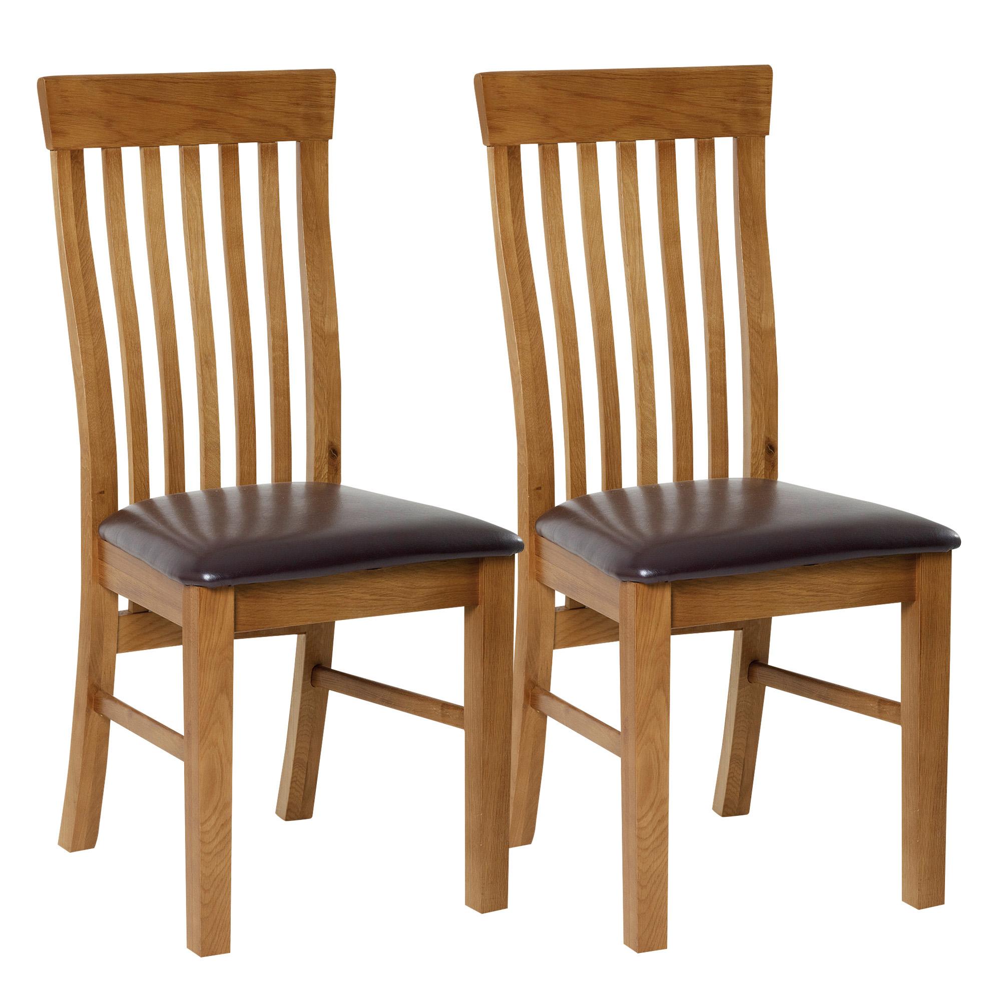 dorchester oak pair of dining chairs VGIQAPO