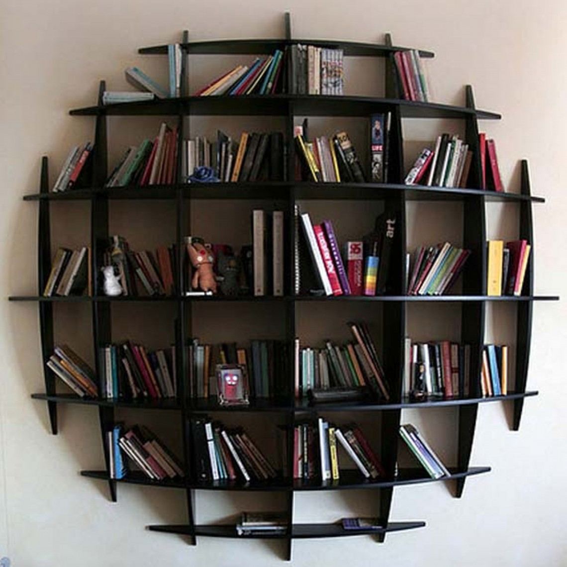 fascinating unique wall bookshelves photo ideas ... AQKJVXE