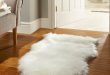 faux fur rugs in white LIIIMKN