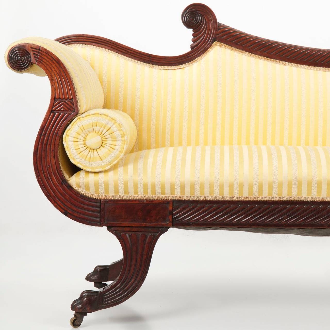 fine english william iv mahogany antique sofa, circa 1830-1850 3 ZNBIDOH