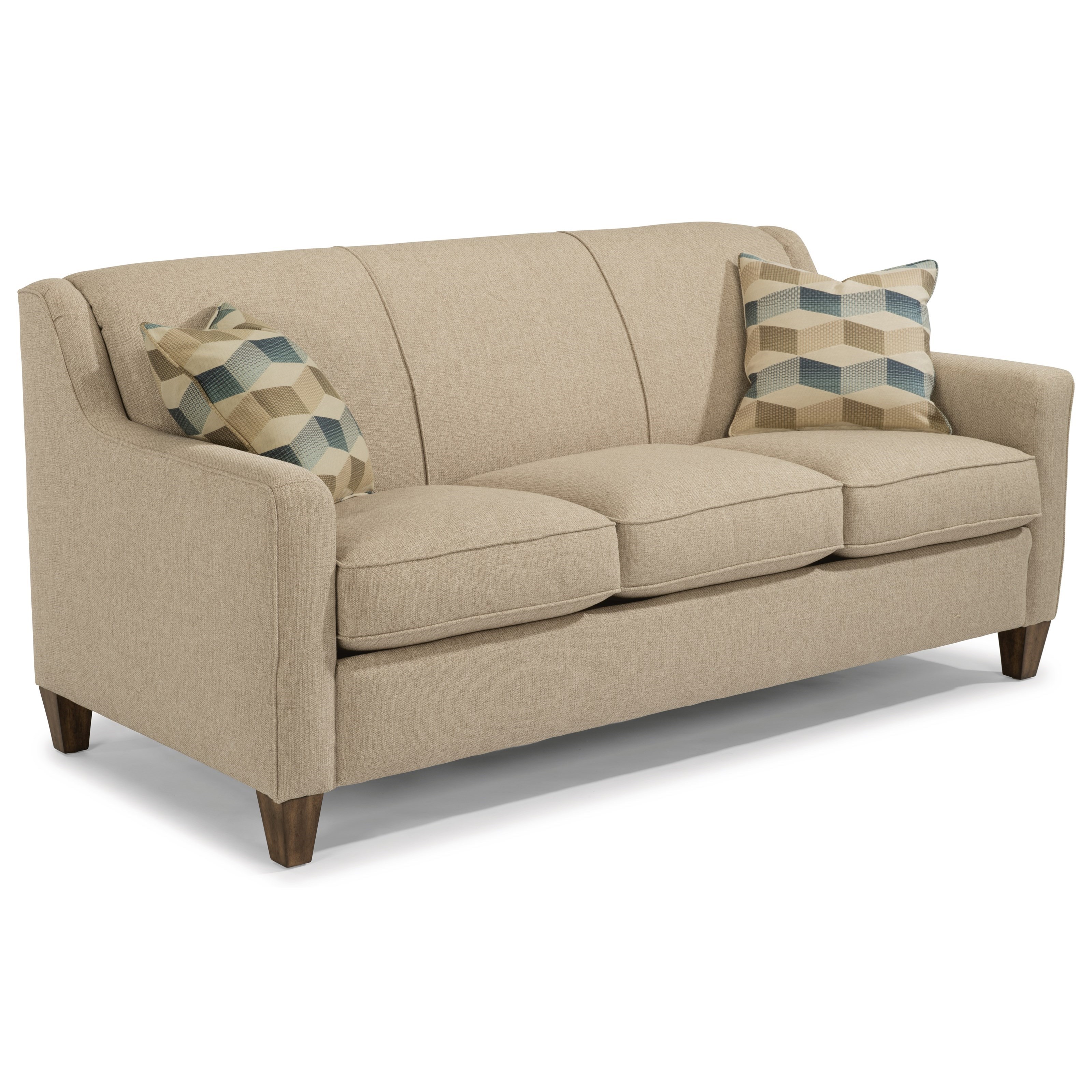 flexsteel sofas flexsteel holly contemporary sofa with angled track arms - dunk u0026 bright BNDRWWZ