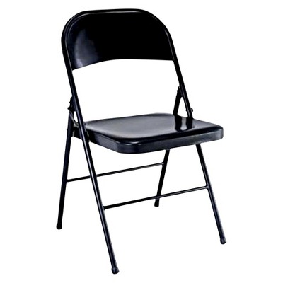 folding chairs folding chair black - plastic dev group® YSTPWHQ