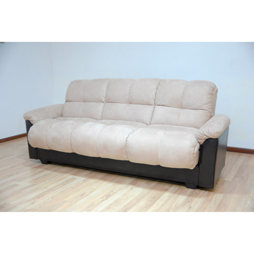 futon sofa best choice products home furniture convertible microfiber pillow top futon  sofa, black HNUXRRA