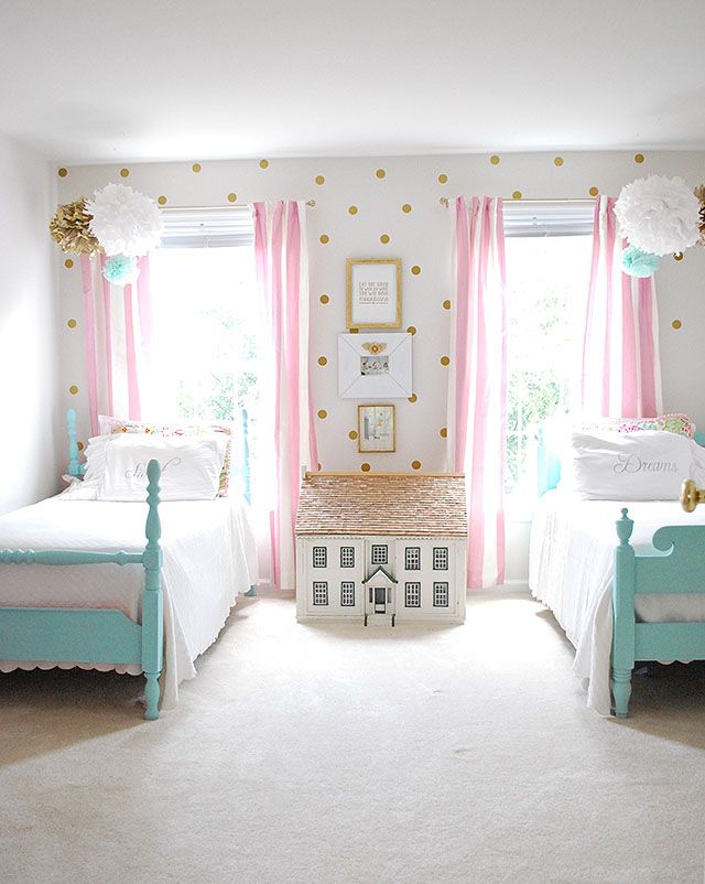 girls bedrooms gorgeous little girls bedroom. i love the polka-dots! RHDKBFU