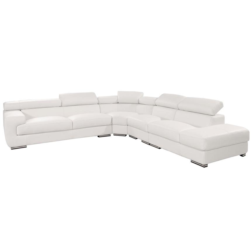 grace white leather sofa main image, 1 of 8 images. YREBYGS