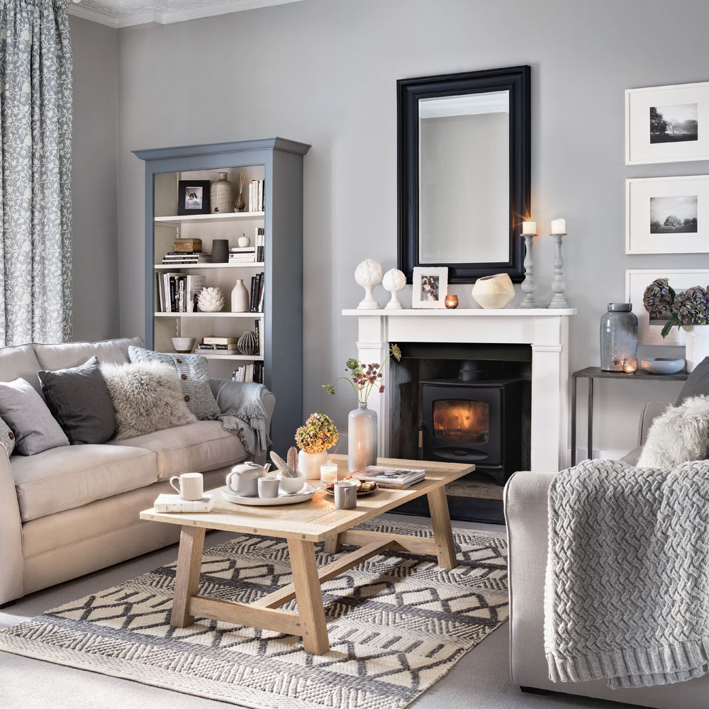 Grey Living Room introduce plenty of pattern and texture YIABZQO