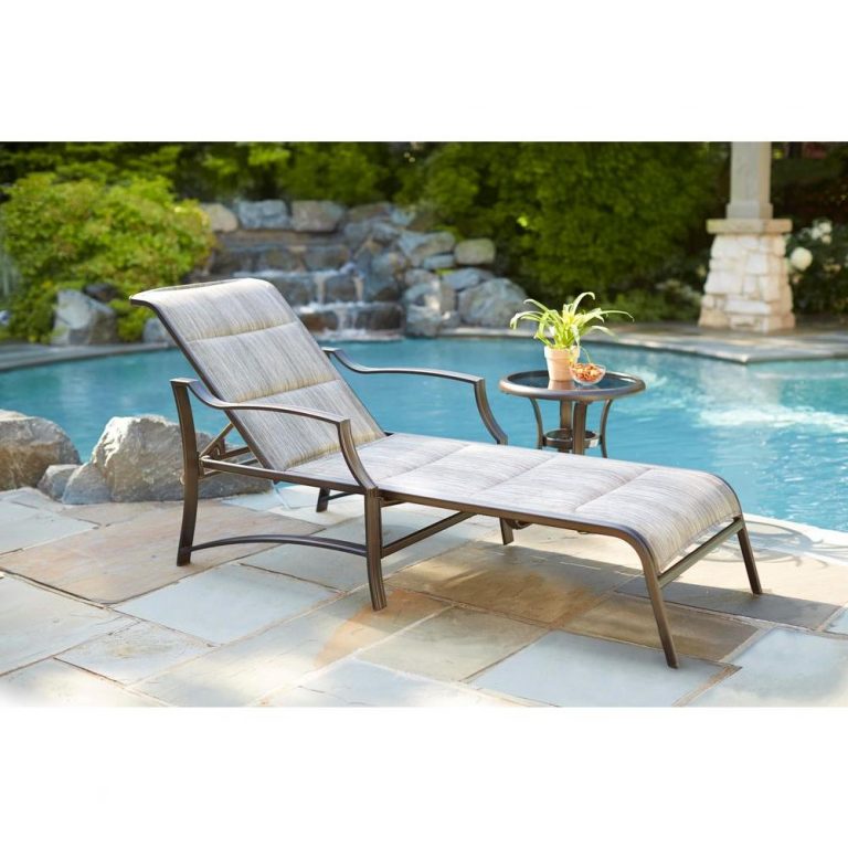 hampton bay statesville padded patio chaise lounge KOQOTDO