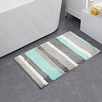 hebe non-slip bathroom mats shag microfiber shower bath rug absorbent bath PTQLYKE